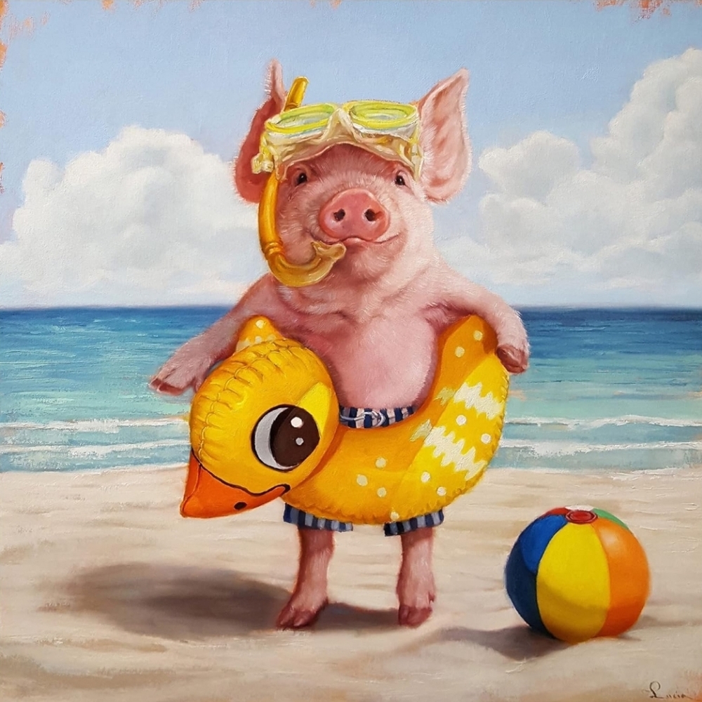 iCanvas "Baked Ham" Canvas Art by Lucia Heffernan